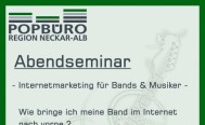 Abendseminar: Wie bringe ich meine Band im Internet nach vorne?