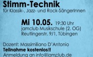 Abendseminar Stimmtechnik Mi 10. Mai 19:30 Uhr