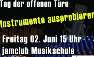 Tag der offenen Türe im jamclub - Freitag, 02. Juni ab 15 Uhr