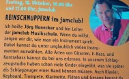 Reinschnuppern im jamclub am Freitag 18. Oktober 16 und 17 Uhr