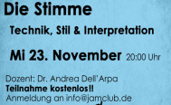 Onlineseminar - Die Stimme
